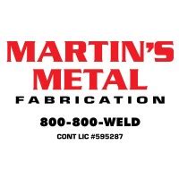 martin's metal fabrication & welding inc|martin's manufacturing.